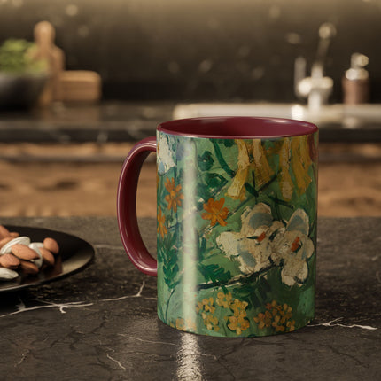 Flowers by August Babberger Colorful Mugs (11oz, 15oz)