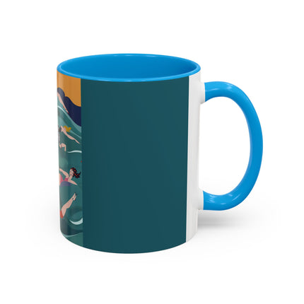 Summer Splash Colorful Mugs – Retro Beach Joy & Carefree Summer Vibes