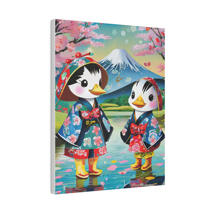 Rainy Day Ducks Matte Canvas, Stretched, 0.75"
