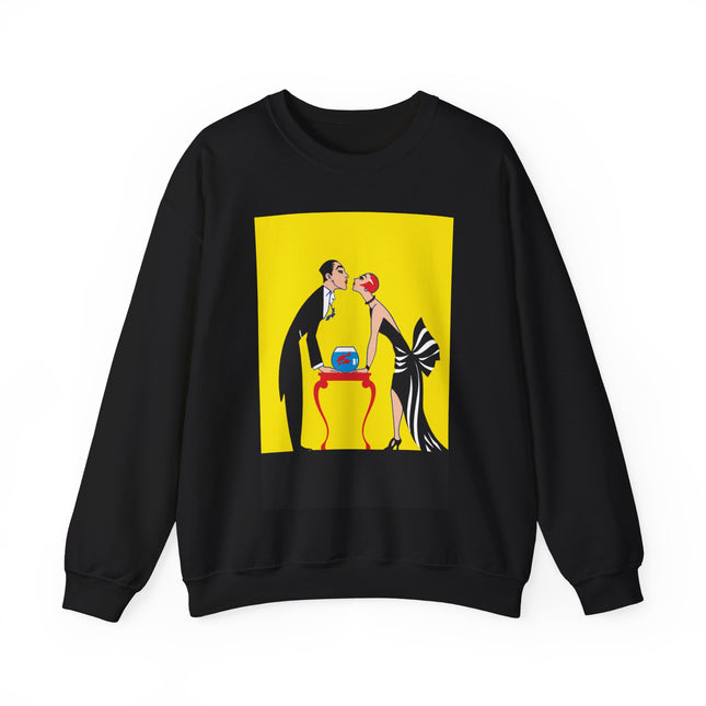 A Moment of Elegance: A Passionate Embrace Amidst Golden Splendor Heavy Blend™ Crewneck Sweatshirt