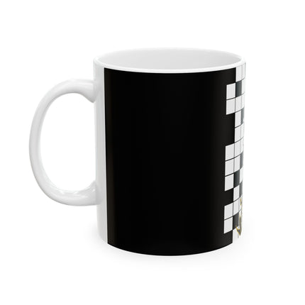 The Distressed Beauty of Crossword by Kaichi Kobayashi Ceramic Mug 11oz