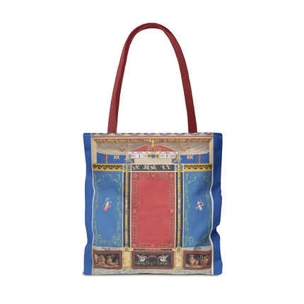 Trompe L’Oeil Designer Tote Bag – Columns, Swans and Vases (AOP)
