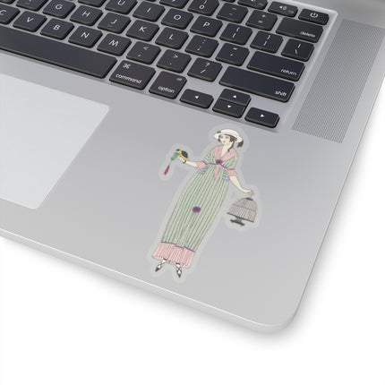 Robe de linon (Linen Dress) by Charles Martin Kiss-Cut Stickers (4 Sizes)