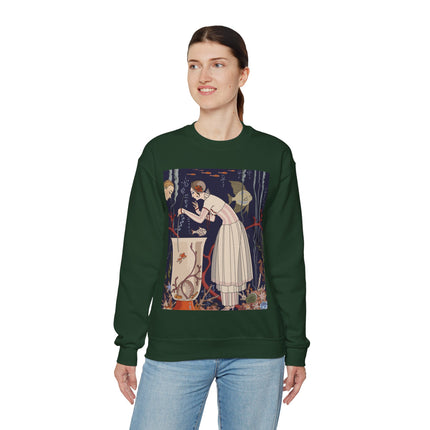 L'Etourdissant Petit Poisson (The Dazzling Little Fish) by George Barbier Heavy Blend™ Crewneck Sweatshirt