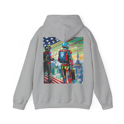 NSA Cyber Punk Computer Hacking Team – Heavy Blend™ Hooded Sweatshirt