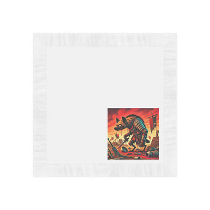 The Cunning Scavenger White Coined Napkins
