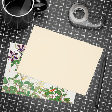 Aquilegia Flower by Tanigami Kônan Postcards (envelopes included) - Bundles of 10, 30, 50 Pieces