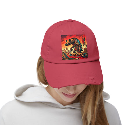The Cunning Scavenger Unisex Distressed Cap