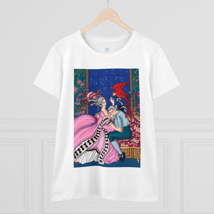 The Jealous Parrot by George Barbier Women's Midweight Cotton Tee