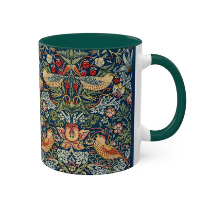 Strawberry Thief by William Morris Colorful Mugs, 11oz