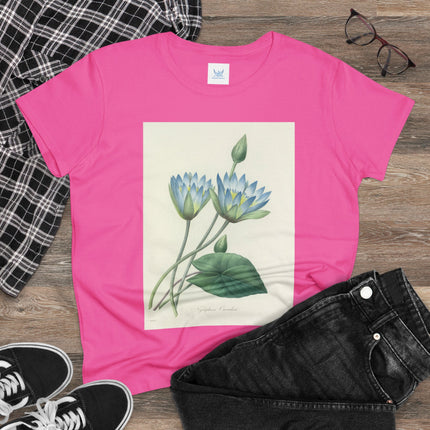 Choix des plus belles fleurs, Plate 055 by Pierre Joseph Redouté  Women's Midweight Cotton Tee