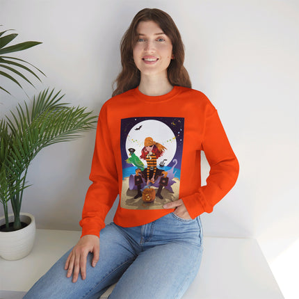 Moonlit Pirate Halloween Unisex Heavy Blend™ Crewneck Sweatshirt