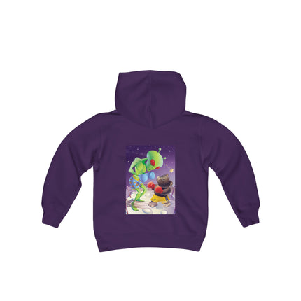Cosmic Clash Youth Hooded Sweatshirt – An Epic Battle Beyond the Stars