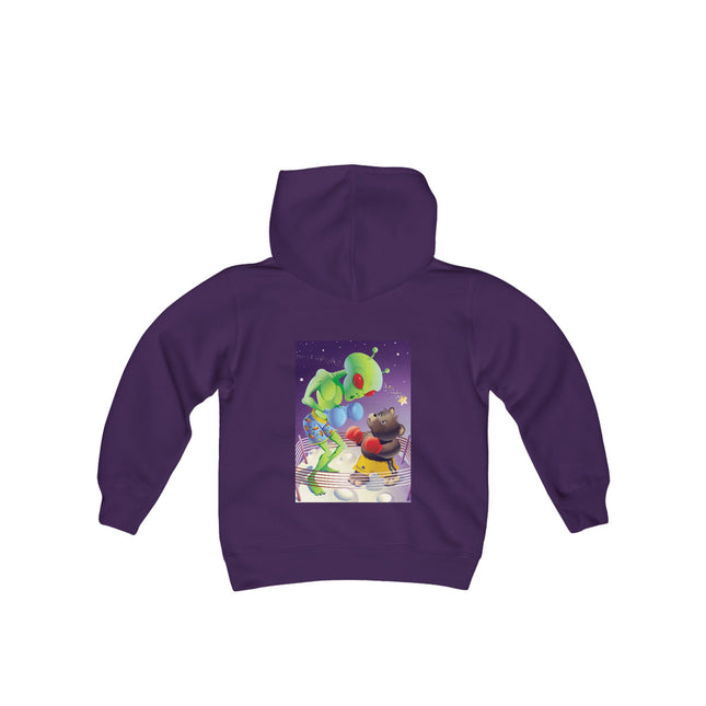 Cosmic Clash Youth Hooded Sweatshirt – An Epic Battle Beyond the Stars