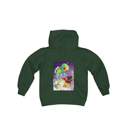Cosmic Clash Youth Hooded Sweatshirt – An Epic Battle Beyond the Stars