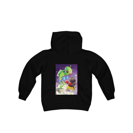 Cosmic Clash Youth Hooded Sweatshirt – An Epic Battle Beyond the Stars