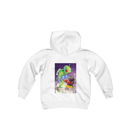 Cosmic Clash Youth Hooded Sweatshirt – An Epic Battle Beyond the Stars