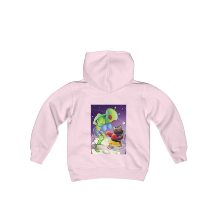 Cosmic Clash Youth Hooded Sweatshirt – An Epic Battle Beyond the Stars