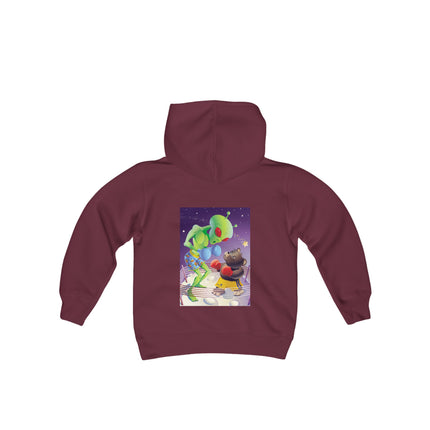 Cosmic Clash Youth Hooded Sweatshirt – An Epic Battle Beyond the Stars