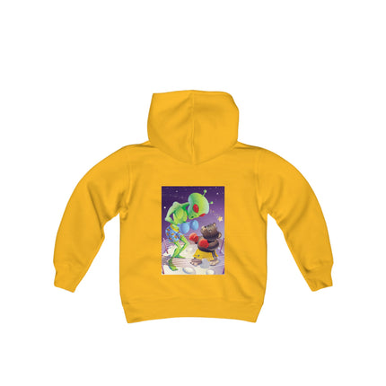 Cosmic Clash Youth Hooded Sweatshirt – An Epic Battle Beyond the Stars