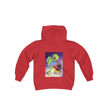 Cosmic Clash Youth Hooded Sweatshirt – An Epic Battle Beyond the Stars