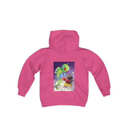 Cosmic Clash Youth Hooded Sweatshirt – An Epic Battle Beyond the Stars