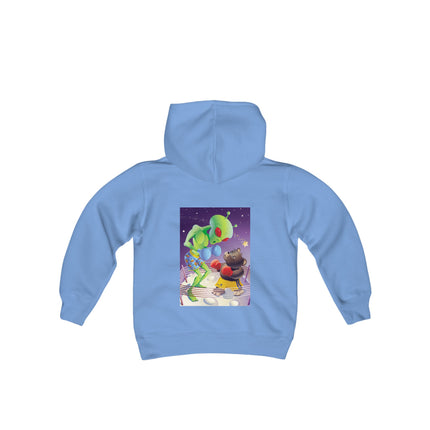 Cosmic Clash Youth Hooded Sweatshirt – An Epic Battle Beyond the Stars