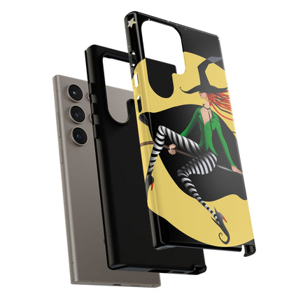 A Witch’s Moonlit Flight Phone Cases