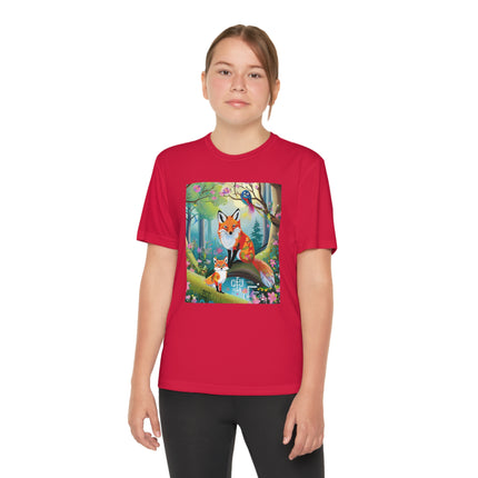 Mischievous Fox Youth Competitor Tee – Forest Fun & Whimsical Adventure
