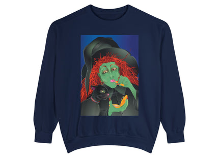 Mirror, Mirror A Witch's Touch Unisex Garment-Dyed Sweatshirt