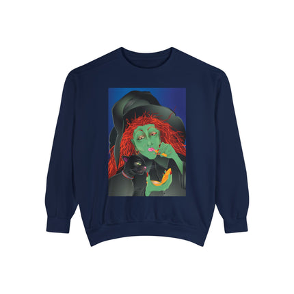 Mirror, Mirror A Witch's Touch Unisex Garment-Dyed Sweatshirt