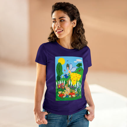 Garden Magic Women's Midweight Cotton Tee