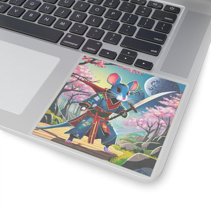 Cyber Samurai Rat Kiss-Cut Stickers (4 Sizes)