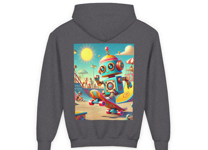Skate Park Robot Youth Heavy Blend Hooded Sweatshirt