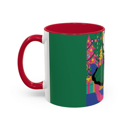 🎄🎁 The Emerald Christmas Belle Colorful Mug – Colorful Holiday Fashion Fantasy