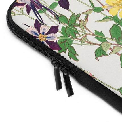 Aquilegia Flower by Tanigami Kônan Laptop Sleeve