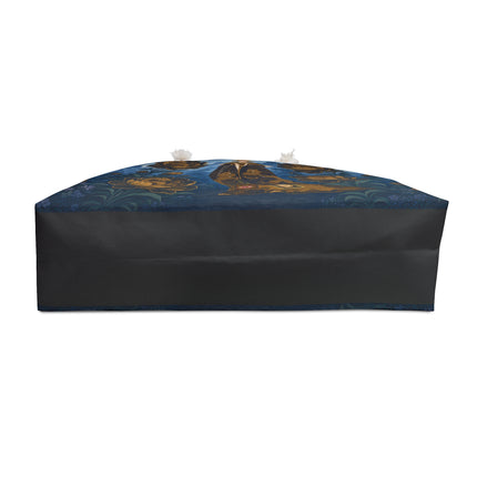 🐉🖤 The Imperial Dragon Blossom Empress Weekender Bag – Art Deco Oriental Elegance