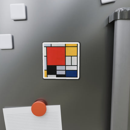 Composition with Red, Yellow, Blue, and Black by Piet Mondrian Die-Cut Magnets (5 Sizes)