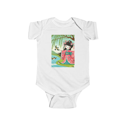 Sparrow Dance Geisha Fairy Infant Fine Jersey Bodysuit