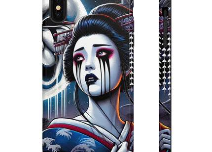 Geisha’s Black Ink Tears Phone Cases