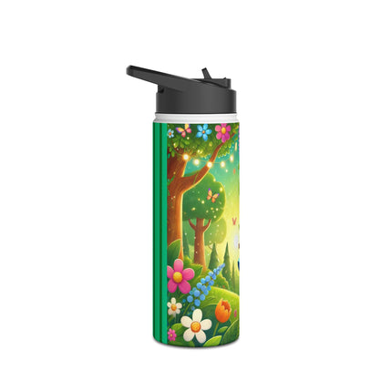 Robot Fairy Stainless Steel Water Bottle, Standard Lid