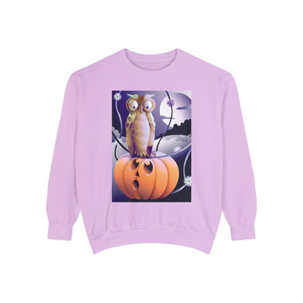 The Startled Pumpkin Unisex Garment-Dyed Sweatshirt