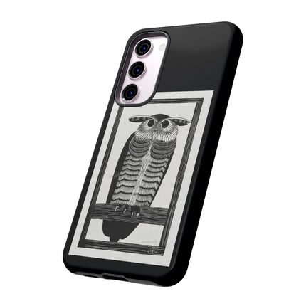 Horned Owl by Samuel Jessurun de Mesquita Phone Cases