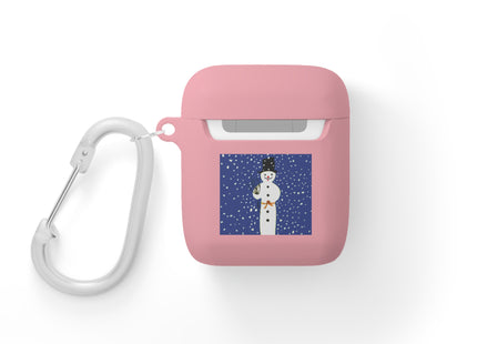 Snowman in Falling Snow AirPods Cover