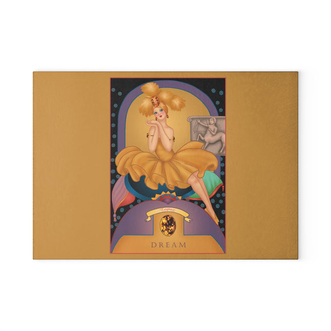 November & Topaz Zodiac Glass Cutting Board