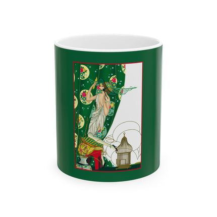 A Captivating Moment of Elegance and Style by Umberto Brunelleschi Ceramic Mug 11oz