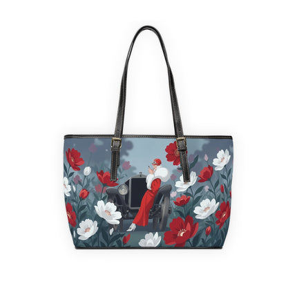 🚗🌺 The Lady Of The Grand Touring Car Shoulder Bag – Art Deco Motoring Elegance