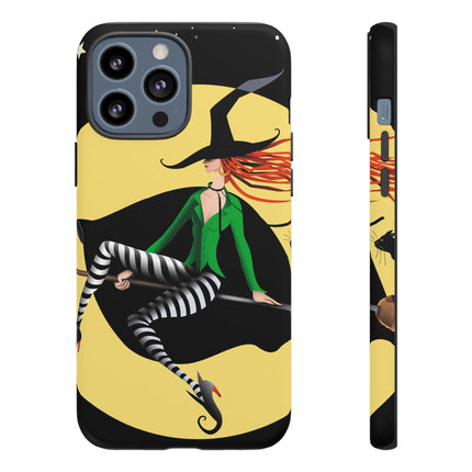 A Witch’s Moonlit Flight Phone Cases
