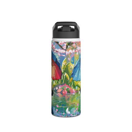 Rainy Day Ducks Stainless Steel Water Bottle