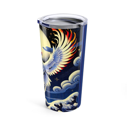 Majestic White Crane Tumbler 20oz